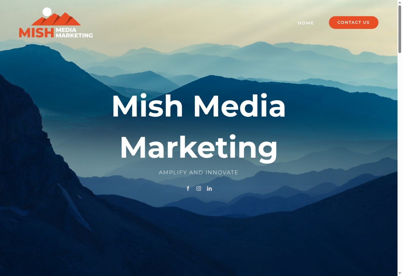 Mish Media Marketing's official website